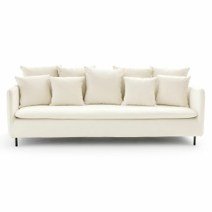 Καναπές 3 ή 5 θέσεων από βελούδο Μ98xΠ207xΥ84cm