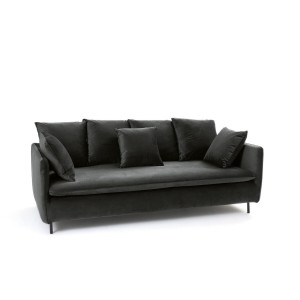 Καναπές 3 ή 5 θέσεων από βελούδο Μ98xΠ207xΥ84cm