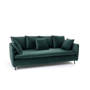 Καναπές 3 ή 5 θέσεων από βελούδο Μ98xΠ207xΥ84cm