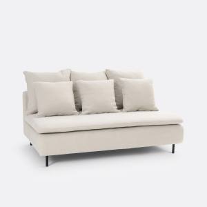 Καναπές από λινό βισκόζη Μ97xΠ159xΥ84cm