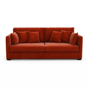 Καναπές από βελούδο Μ110xΠ185xΥ85cm
