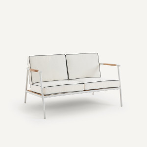 Διθέσιος καναπές κήπου Μ88xΠ140xΥ63cm