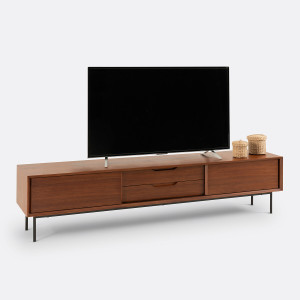 Έπιπλο TV από ξύλο καρυδιάς Μ40xΠ200cm