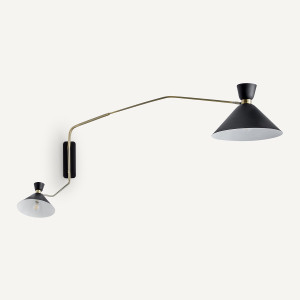 Διπλή απλίκα XL με μπρονζέ φινίρισμα Μ35xΠ158cm