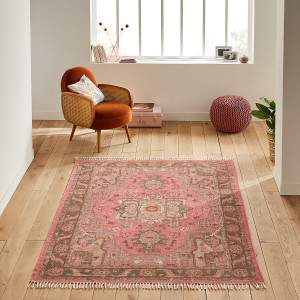 Βαμβακερό χαλί vintage 120x170 cm Μ120xΠ170cm