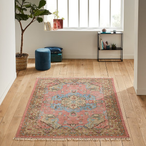 Βαμβακερό χαλί vintage 120x170 cm Μ120xΠ170cm