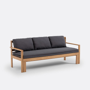 Επεκτεινόμενος καναπές κήπου Μ141xΠ207xΥ80cm