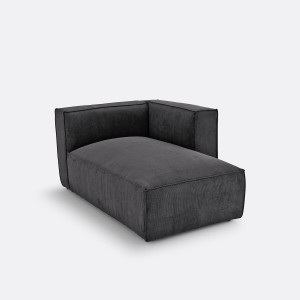 Ανάκλιντρο από κοτλέ βελούδο Μ105xΠ157xΥ71cm