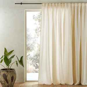 Λινό ριντό με διπλές πιέτες 180x420 cm