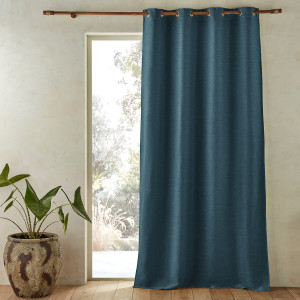 Λινό ριντό με οπάκ όψη και καψούλια 140x180 cm