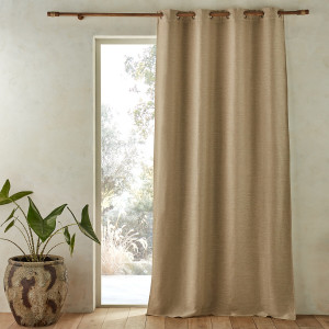 Λινό ριντό με οπάκ όψη και καψούλια 140x180 cm