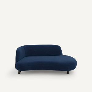 Ανάκλιντρο από βελούδο Μ99xΠ190xΥ75cm