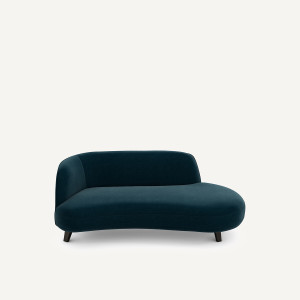 Ανάκλιντρο από βελούδο Μ99xΠ190xΥ75cm