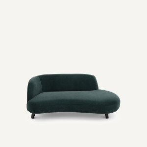 Ανάκλιντρο από βελούδο Μ99xΠ190xΥ75cm