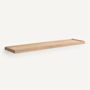 Επίτοιχη ραφιέρα από ξύλο δρυ Π100 εκ. Μ26xΠ100cm