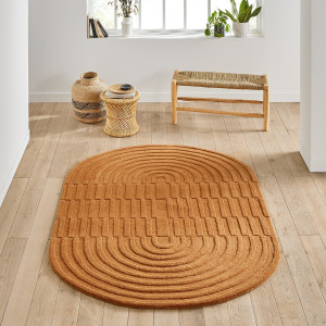 Οβάλ μάλλινο χαλί 160x230 cm Μ160xΠ230cm
