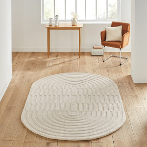 Οβάλ μάλλινο χαλί 160x230 cm Μ160xΠ230cm