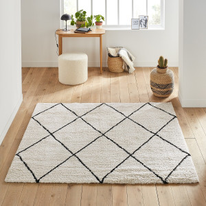Τετράγωνο χαλί σε στυλ berber 200x200 cm Μ200xΠ200cm
