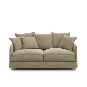 Πτυσσόμενος καναπές από βελούδο stonewashed Μ105xΠ184xΥ93cm