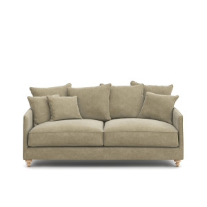 Πτυσσόμενος καναπές από βελούδο stonewashed Μ105xΠ204xΥ93cm