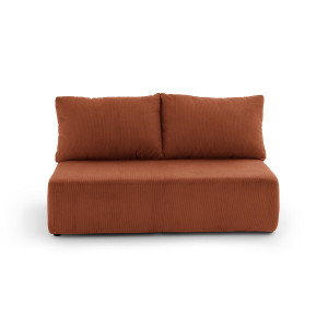Καναπές από κοτλέ βελούδο Μ88xΠ140xΥ67cm