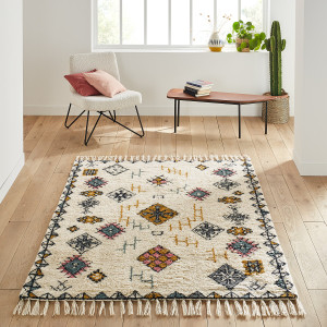 Μάλλινο χαλί σε στυλ berber 120x170 cm Μ120xΠ170cm