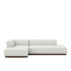 Γωνιακός καναπές XL από σερζ ύφασμα Μ152xΠ282xΥ67cm