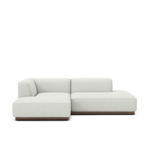 Γωνιακός καναπές XL από σερζ ύφασμα Μ152xΠ232xΥ67cm