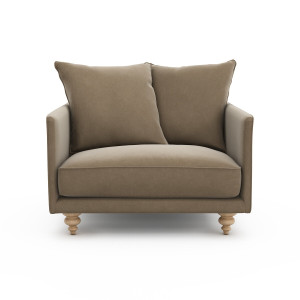 Βελούδινη πολυθρόνα Μ87xΠ87xΥ85cm