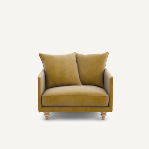 Βελούδινη πολυθρόνα Μ87xΠ87xΥ85cm