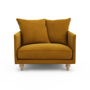 Βελούδινη πολυθρόνα Μ87xΠ87xΥ85cm