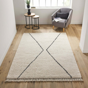 Χαλί σε στυλ berber 120x170 cm Μ120xΠ170cm