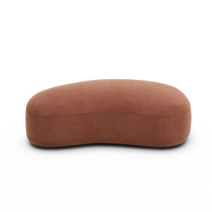 Υποπόδιο από βελούδο Rosebury Μ95xΠ137xΥ38cm