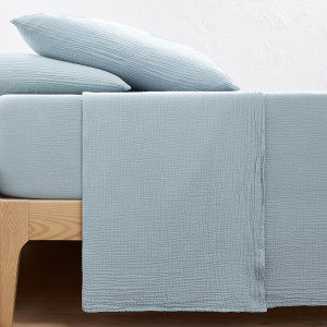 Μονόχρωμο σεντόνι από βαμβακερή γάζα 240x290 cm
