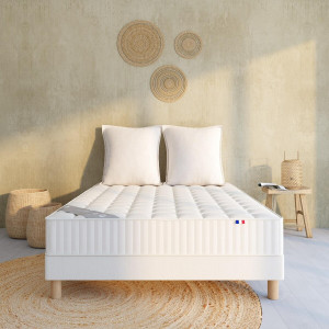 Πολύ σκληρό φυσικό στρώμα με 588 ανεξάρτητα ελατήρια 90x190 cm