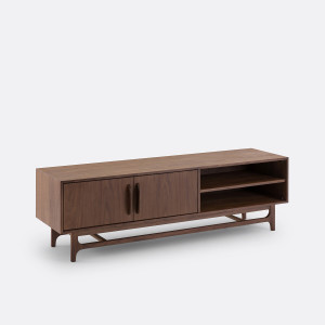 Έπιπλο TV από ξύλο καρυδιάς Μ45xΠ170cm
