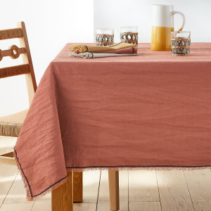 Τραπεζομάντηλο από λινό/βαμβάκι 150x150 cm