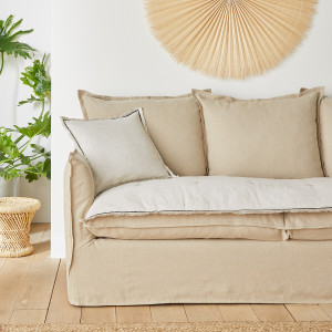 Στρώμα καθίσματος από βαμβάκι λινό 60x180 cm