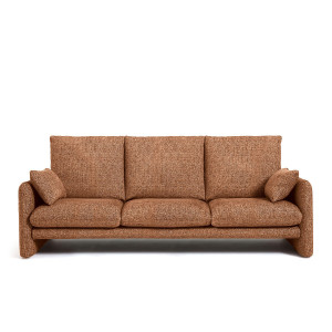 Καναπές με βαμβακερή ταπετσαρία Μ94xΠ211xΥ90cm