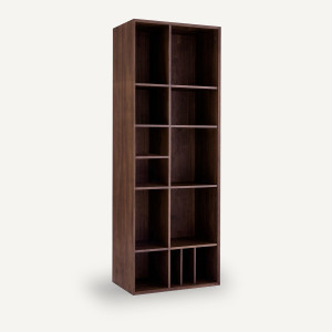 Βιβλιοθήκη από ξύλο καρυδιάς Μ40xΠ70xΥ190cm