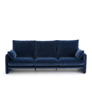 Καναπές από βελούδο Μ94xΠ211xΥ91cm