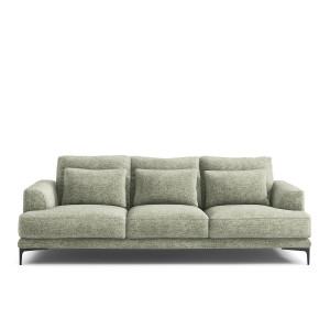 Καναπές με βαμβακερή ταπετσαρία Μ105xΠ217xΥ83cm