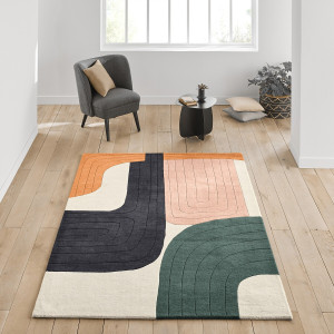 Πολύχρωμο χαλί από μαλλί 120x170 cm Μ120xΠ170cm