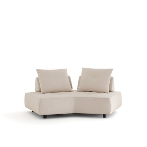 Γωνία με ανάγλυφη ταπετσαρία Μ82xΠ196xΥ137cm