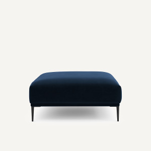 Υποπόδιο XL από βελούδο Oscar Μ103xΠ103xΥ44cm
