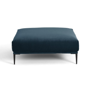 Υποπόδιο XL από βελούδο Oscar Μ103xΠ103xΥ44cm