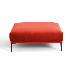 Υποπόδιο XL από βελούδο Oscar Μ103xΠ103xΥ44cm