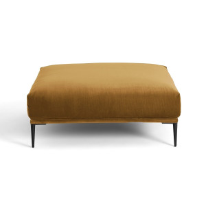 Υποπόδιο XL από βελούδο Oscar Μ103xΠ103xΥ44cm