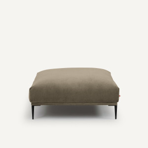 Υποπόδιο XL από βελούδο Oscar Μ103xΠ103xΥ44cm