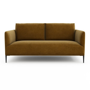 Καναπές από βελούδο Μ103xΠ179xΥ82cm